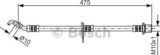 BOSCH 1 987 481 356 - Тормозной шланг avtokuzovplus.com.ua