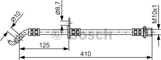 BOSCH 1 987 481 360 - Гальмівний шланг autocars.com.ua