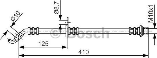 BOSCH 1 987 481 361 - Гальмівний шланг autocars.com.ua