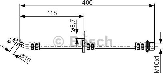 BOSCH 1 987 481 362 - Гальмівний шланг autocars.com.ua