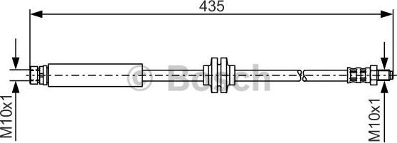 BOSCH 1 987 481 373 - Гальмівний шланг autocars.com.ua