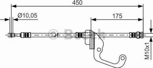 BOSCH 1 987 481 378 - Тормозной шланг avtokuzovplus.com.ua