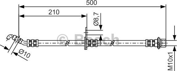 BOSCH 1 987 481 379 - Гальмівний шланг autocars.com.ua