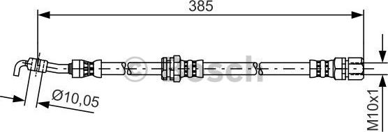 BOSCH 1 987 481 385 - Гальмівний шланг autocars.com.ua