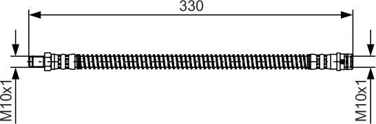 BOSCH 1 987 481 394 - Гальмівний шланг autocars.com.ua