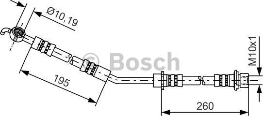 BOSCH 1 987 481 407 - Гальмівний шланг autocars.com.ua