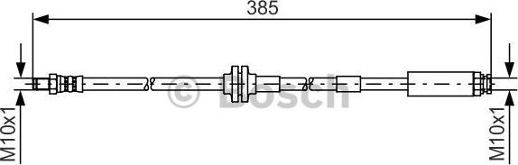 BOSCH 1 987 481 418 - Гальмівний шланг autocars.com.ua