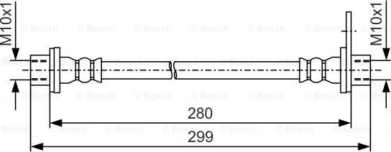 BOSCH 1 987 481 440 - Тормозной шланг avtokuzovplus.com.ua