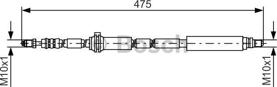 BOSCH 1 987 481 450 - Тормозной шланг avtokuzovplus.com.ua