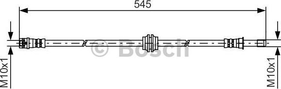 BOSCH 1 987 481 454 - Тормозной шланг autodnr.net