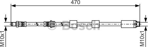 BOSCH 1 987 481 481 - Гальмівний шланг autocars.com.ua