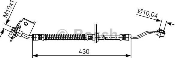 BOSCH 1 987 481 504 - Гальмівний шланг autocars.com.ua