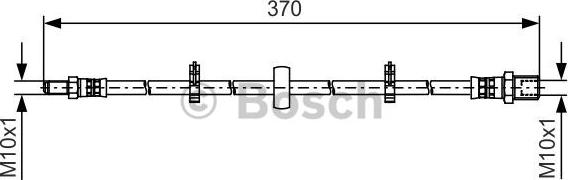 BOSCH 1 987 481 508 - Гальмівний шланг autocars.com.ua