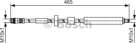 BOSCH 1 987 481 509 - Тормозной шланг avtokuzovplus.com.ua