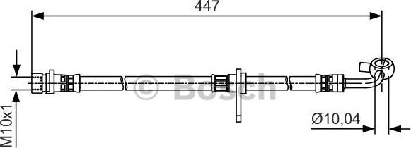 BOSCH 1 987 481 514 - Гальмівний шланг autocars.com.ua