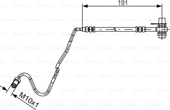 BOSCH 1 987 481 537 - Гальмівний шланг autocars.com.ua