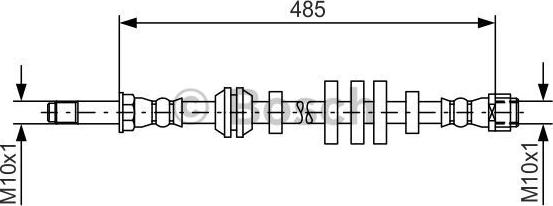 BOSCH 1 987 481 568 - Тормозной шланг avtokuzovplus.com.ua
