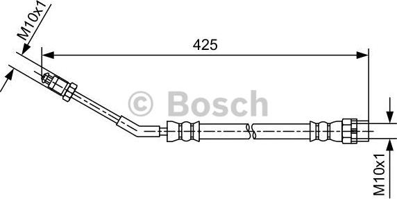 BOSCH 1 987 481 579 - Гальмівний шланг autocars.com.ua