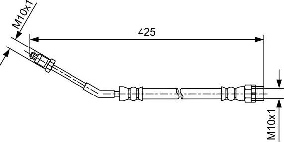 BOSCH 1 987 481 579 - Гальмівний шланг autocars.com.ua