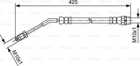 BOSCH 1 987 481 587 - Гальмівний шланг autocars.com.ua