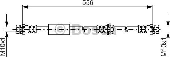 BOSCH 1 987 481 593 - Тормозной шланг avtokuzovplus.com.ua