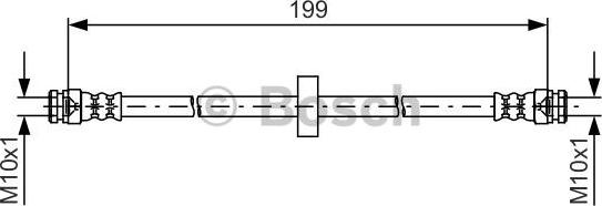 BOSCH 1 987 481 607 - Тормозной шланг avtokuzovplus.com.ua