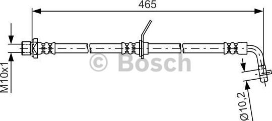 BOSCH 1 987 481 612 - Гальмівний шланг autocars.com.ua