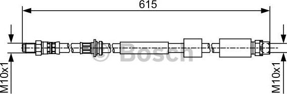 BOSCH 1 987 481 615 - Гальмівний шланг autocars.com.ua