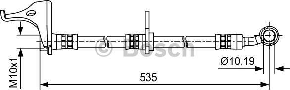 BOSCH 1 987 481 619 - Гальмівний шланг autocars.com.ua