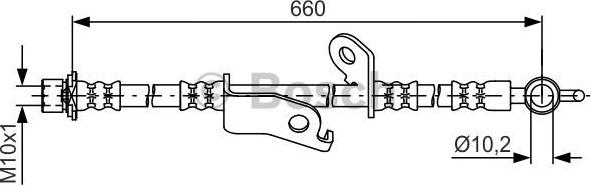 BOSCH 1 987 481 641 - Гальмівний шланг autocars.com.ua