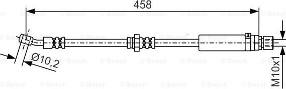 BOSCH 1 987 481 663 - Тормозной шланг avtokuzovplus.com.ua