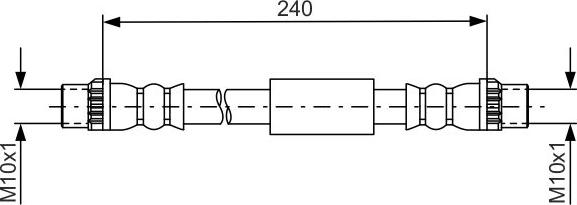 BOSCH 1 987 481 666 - Гальмівний шланг autocars.com.ua