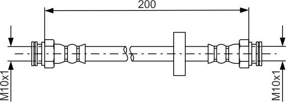 BOSCH 1 987 481 670 - Гальмівний шланг autocars.com.ua