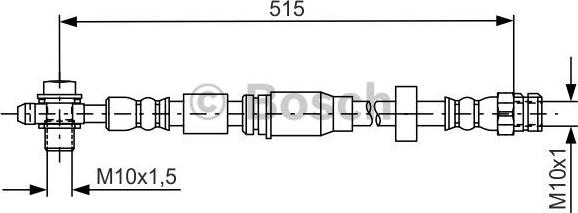 BOSCH 1 987 481 673 - Тормозной шланг autodnr.net