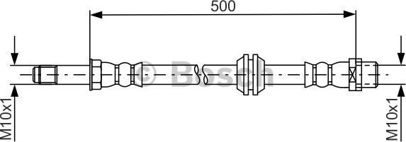 BOSCH 1 987 481 676 - Тормозной шланг avtokuzovplus.com.ua