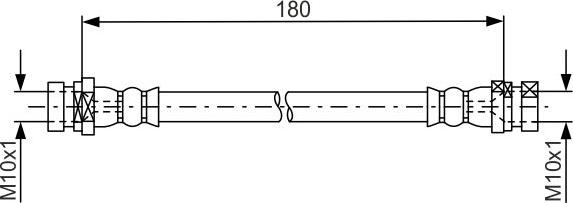BOSCH 1 987 481 681 - Гальмівний шланг autocars.com.ua