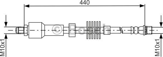 BOSCH 1 987 481 688 - Гальмівний шланг autocars.com.ua
