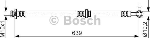 BOSCH 1 987 481 697 - Тормозной шланг avtokuzovplus.com.ua