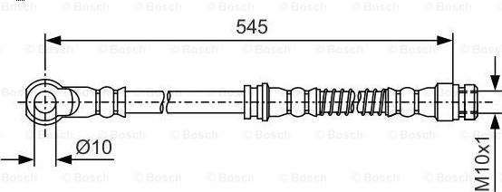 BOSCH 1 987 481 724 - Тормозной шланг avtokuzovplus.com.ua