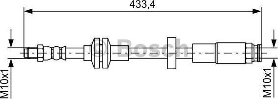 BOSCH 1 987 481 726 - Тормозной шланг autodnr.net