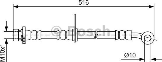 BOSCH 1 987 481 730 - Гальмівний шланг autocars.com.ua