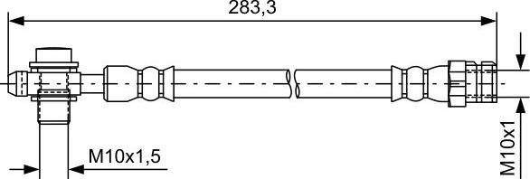 BOSCH 1 987 481 736 - Гальмівний шланг autocars.com.ua