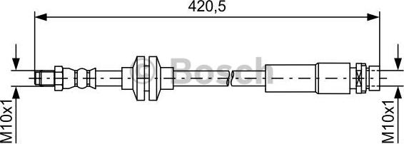 BOSCH 1 987 481 739 - Тормозной шланг avtokuzovplus.com.ua