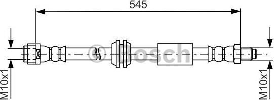 BOSCH 1 987 481 745 - Гальмівний шланг autocars.com.ua