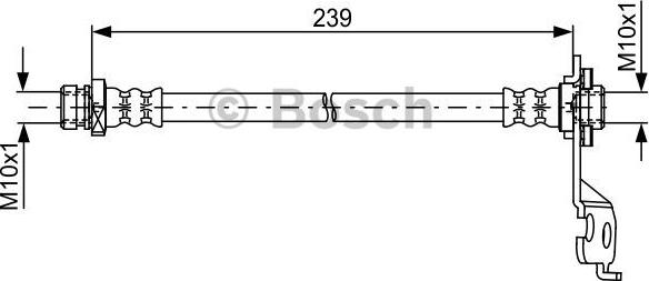 BOSCH 1 987 481 764 - Гальмівний шланг autocars.com.ua