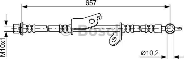 BOSCH 1 987 481 788 - Гальмівний шланг autocars.com.ua