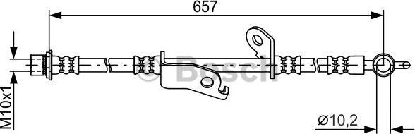 BOSCH 1 987 481 789 - Гальмівний шланг autocars.com.ua