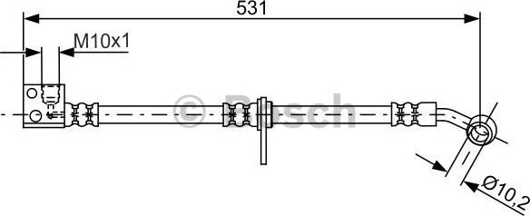 BOSCH 1 987 481 798 - Тормозной шланг avtokuzovplus.com.ua