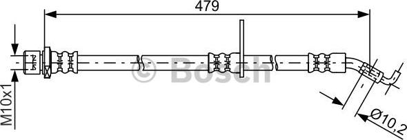 BOSCH 1 987 481 810 - Тормозной шланг avtokuzovplus.com.ua