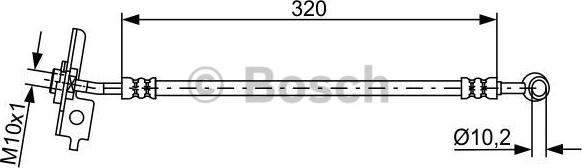 BOSCH 1 987 481 864 - Гальмівний шланг autocars.com.ua